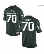 Women's Tyler Higby Michigan State Spartans #70 Nike NCAA Green Authentic College Stitched Football Jersey TS50I55AZ